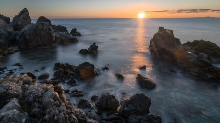 Elgol Coast Sunset Isle of Skye Scotland
