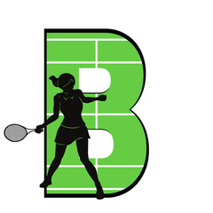 tennis player silhouette © betania