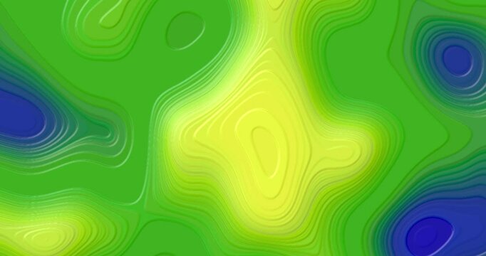 Animazione astratta di linee e cerchi con molti colori  diversi e movimenti 