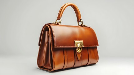 A beautiful bag that can also be used for shopping and the background is white. AI-generated image