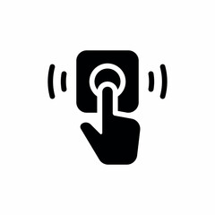 door bell ring click icon