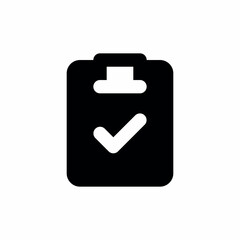 clipboard check mark paper icon