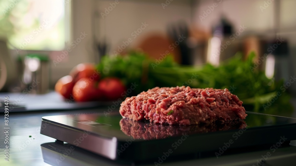 Poster a detailed image of a slim smart scale with a smooth glossy black surface displaying a weight of 1.5