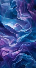 Obraz premium Abstract fluid swirl pattern in blue and purple hues creating a mesmerizing wallpaper