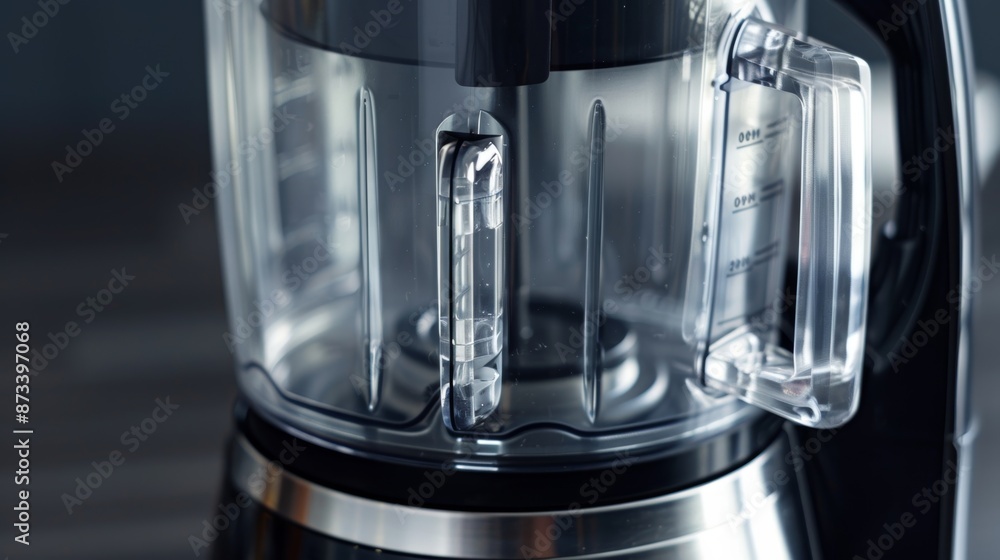 Poster a closeup of the safety features on a highspeed blender including a locking mechanism and nonslip ba