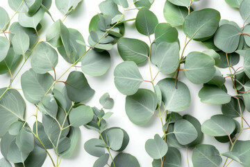Eucalyptus (Eucalyptus) plant background design, creative wallpaper