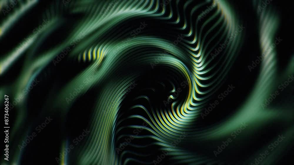 Poster abstract waving lines fh background. 4k animation of an abstract fractal digital lines background wi