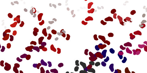 Light red, yellow vector template with abstract forms.