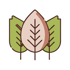 Leaves icon set