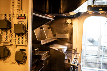 Discover the heart of a modern Australian naval warship in Sydney's sea. This captivating shot...
