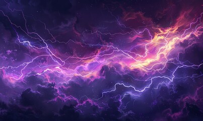 Naklejka premium lightning, lightning, Generative AI