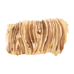 tree bark wooden texture horizontal element watercolor illustration isolated on white background base for textile design tableware stickers postcards banners