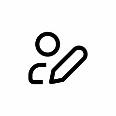 user profile edit pen icon