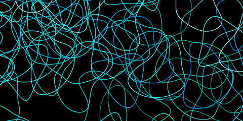 Dark blue vector background with random forms.