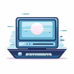 Adobe Illustraillustration, vector, computer, technology, icon, screen, digital, device, desktop, design, display, laptop, electronic, monitor, modern, isolated, blank, business, pc, interntor Artwork