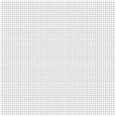 Sheet of graph paper with grid. Millimeter paper texture, geometric pattern. Gray lined blank for drawing, studying, technical engineering or scale measurement. Vector illustration in eps 10.