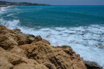 Superb turquoise waters at at Blue Lagoon in Cyprus, Paphos
