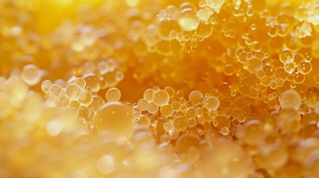 A macro image of the ion exchange resin used in some water purifiers which removes harmful minerals and balances the pH level of the water.