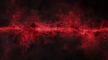 An elegant design of a crimson ripple set against a dark backdrop that resembles wispy smoke, creating a mesmerizing and mysterious aesthetic