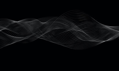 Abstract vector background with wave. Motion design illustration