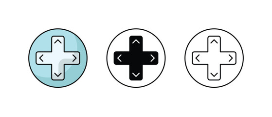 Arrow Button icons vector set stock illustration