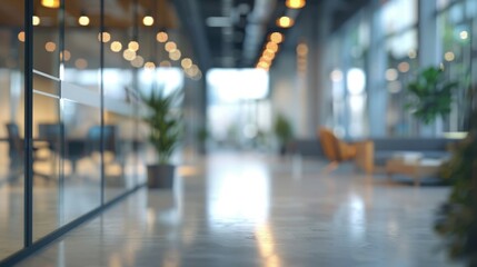 defocus of modern white office