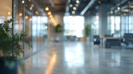 Fototapeta premium defocus of modern white office