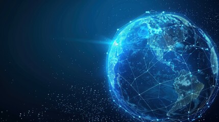 The world wide web in the form of a globe in the phone. global internet connection