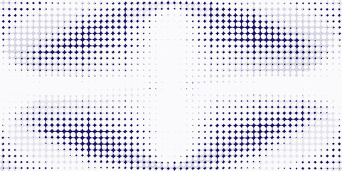 Abstract blue and white vector halftone background, blue white halftone background illustration with copy space consisting of dots and square pop art template texture background vector illustration.