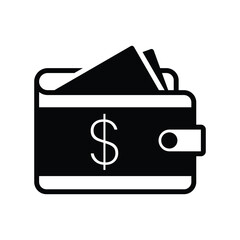 Money savings icon collection. Money, Wallet, piggy bank, coin, money bag or box symbol. Vector Illustration.