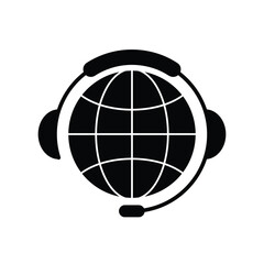 Customer support icon collection. Containing assistance, help, operator, hotline, call center symbol. vector Illustration.