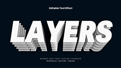 Layers Editable Text Effect.