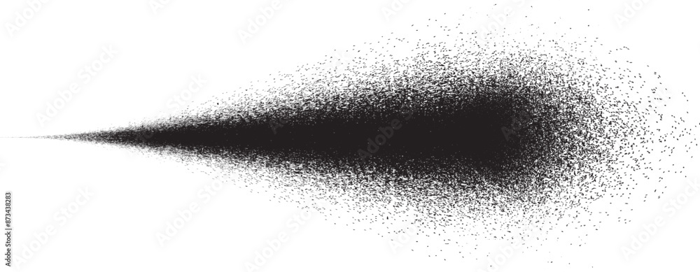Poster sprayed black line .graffiti art design . noise dispersion logo . spray effect .grunge, grainy, grit
