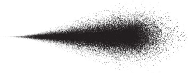 Sprayed black line .Graffiti art design . Noise dispersion logo . Spray effect .Grunge, grainy, gritty texture . Distressed element .vector . Line with shadow effect © miloje