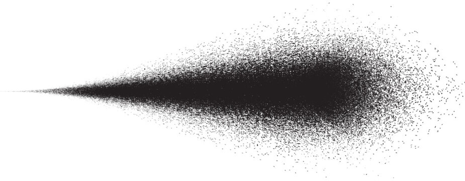 Sprayed black line .Graffiti art design . Noise dispersion logo . Spray effect .Grunge, grainy, gritty texture . Distressed element .vector . Line with shadow effect