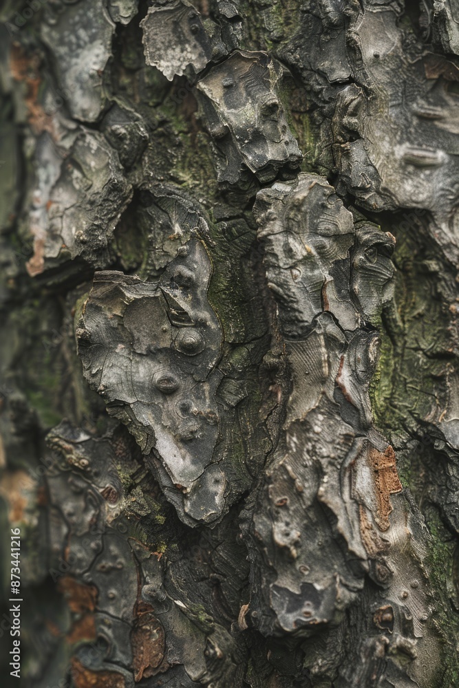 Poster the bark of a tree is rough and has many bumps. the texture of the bark is very interesting and uniq