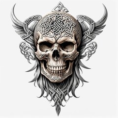 Celtic Skull Ornament