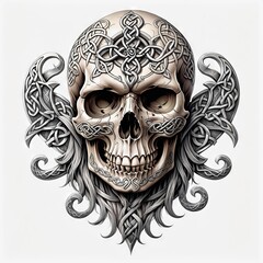 Celtic Skull Ornament