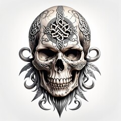 Celtic Skull Ornament