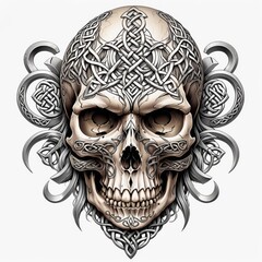 Celtic Skull Ornament