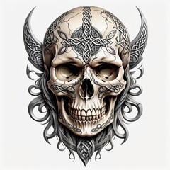Celtic Skull Ornament