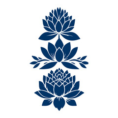 Fototapeta premium Creative Botanical set with flowers Design.