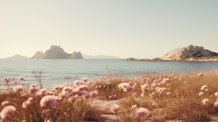Beautiful seascape with a horizon