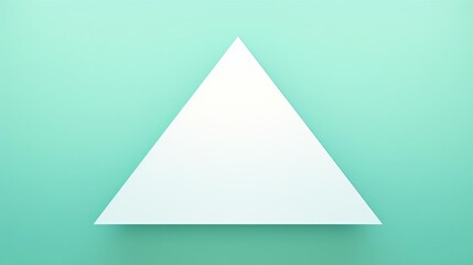 Minimalist Triangle on a Gradient Teal Background