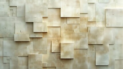 Textured Blocks in Beige Tones