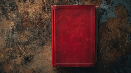 Red book on table background Learning