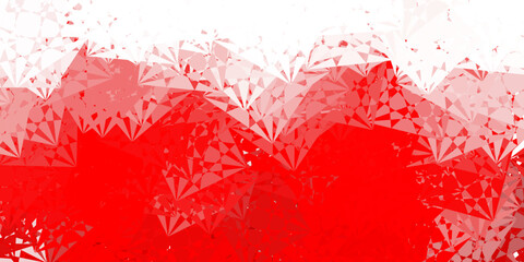 Light Orange vector backdrop with triangles, lines.