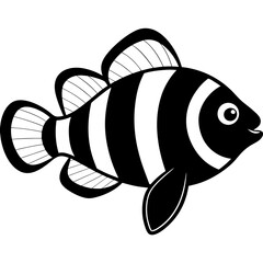 Illustration of a cartoon fish