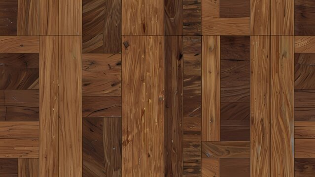 Seamless parquet texture. Can be used for 3D rendering.
