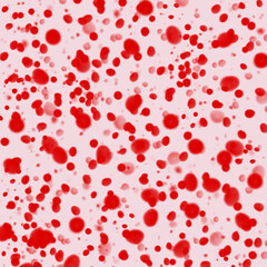 Red dots on light pink background dot pattern 